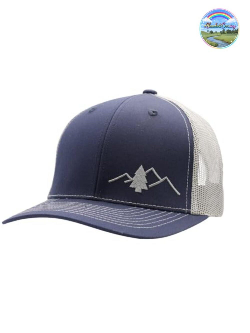 Trucker Hat Great Outdoors Design Mid Profile Breathable Mesh Adjustable Snap